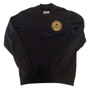 Versace Jeans Collection Black and Gold Crewneck Sweater